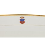 Author unknown (2nd half of the 19th century), Platter of nuptial tableware (Prus and Nowina coats of arms)
