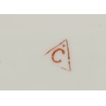 Para półmisków z herbem 'Dołęga' (Ćmielów, Fabryka Porcelany i Wyrobów Ceramicznych SA), lata 20. XX w.