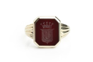 Signet with the Sas coat of arms, 1920s-30s.