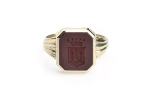 Signet with the Sas coat of arms, 1920s-30s.