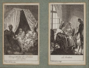 Daniel Chodowiecki (1726 Gdansk - 1801 Berlin), Occupation of a lady - two works, 1780