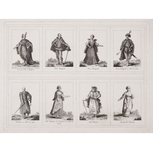 unknown, Sheet - Hungarian, Polish and Lithuanian costumes