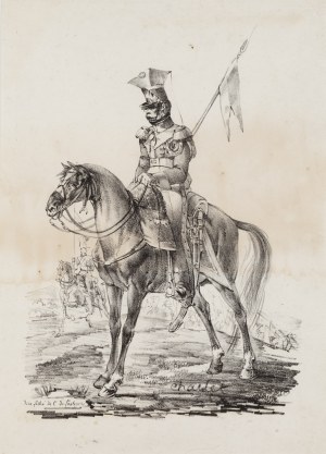 Nicolas Toussaint Charlet (1792 - 1845), Lansjer pierwszego pułku szwoleżerów gwardii Napoleona , 1 cw. XIX w.