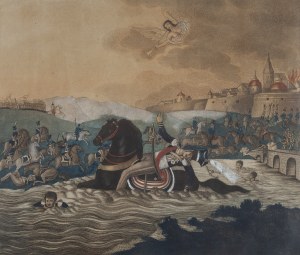 unknown, Death of Prince Joseph Poniatowski, ca. 1820