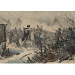 Unknown, Pask's melee in defense of a wronged widow, 1848-1849
