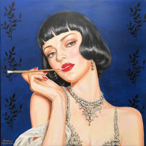 Sandra CHOJNOWSKA (ur. 1974), Szafirowa serenada, 2025