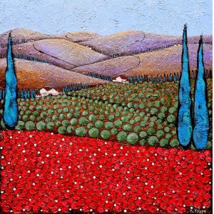 Alicia KAPPA (b. 1973), Between the cypresses, 2025