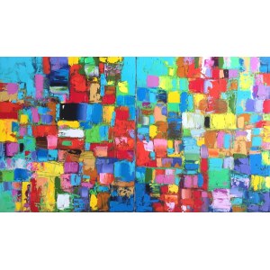 Aleksandra RUSAKOVA (b. 1986), Curacao, diptych, 2025