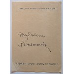 [AUTOGRAPH]. Autograph of Magdalena Samozwaniec on a sheet of paper with printed inscriptions ...