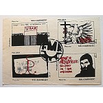 [STAMPS]. Block of 4 stamps with denominations of 25 zl. 1). Strike on July 1, 1985 at the call of the TKK. Famarol. Slupsk...