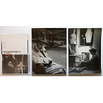 [PHOTOGRAPHS]. One taken by Lucjan Fogiel, with a self-portrait of the artist? , dedication entry ...