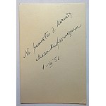 [PHOTOGRAPHS]. Two photographic prints related to Jan Kasprowicz