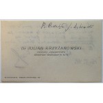 [VISIT]. Dr. Julian Krzyzanowski. Univ. professor. Secretary General of the T. N. W. Warsaw, Krak....