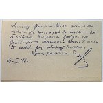 [VISIT]. Dr. Julian Krzyzanowski. Univ. professor. Secretary General of the T. N. W. Warsaw, Krak....