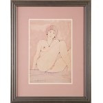 Henryk P£ÓCIENNIK (1933 - 2020), Female nude in pink; 1993