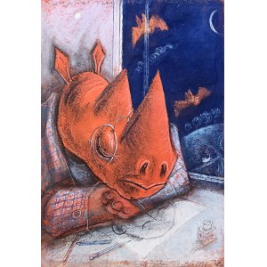 Józef Wilkoń (ur. 1930), Blues nosorożca, 1991