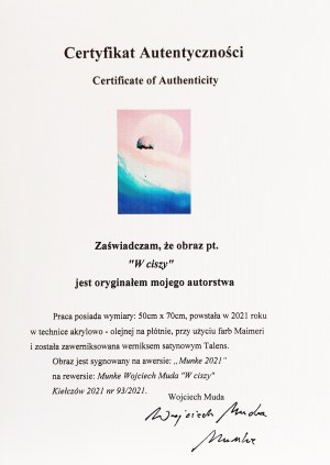 Wojciech Muda/Munke (ur. 1982), W ciszy, 2021