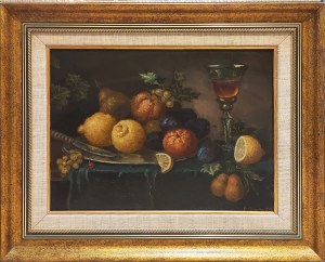 Swiridov V. D., Still life with fruit and wine