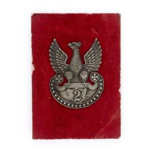 Warsaw-made eagle with the numeral 2 (L. Minchajmer?)