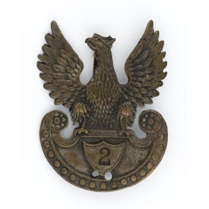 Aigle avec le chiffre 2 gravé, Varsovie 1917