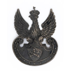 Eagle designed by Czeslaw Jarnuszkiewicz, artillery emblem on shield