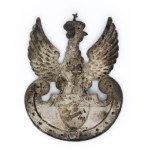 Eagle designed by Czeslaw Jarnuszkiewicz, artillery emblem on shield