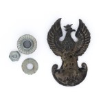 Polish Army officer's eagle in France, YMCA on amazon shield