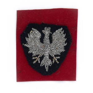 Orzeł haftowany ręcznie bajorkiem