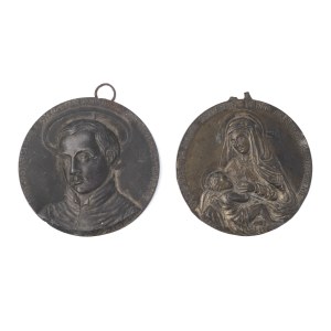 Set of 2 medallions by Andrzej Tyblewski