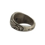 Patriotic signet ring with eagle