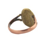 Patriotic signet ring with eagle