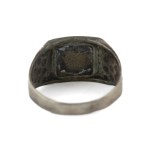 Patriotic signet ring with eagle