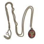 Chain with patriotic eagle pendant