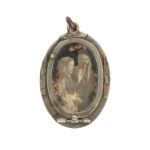 Patriotic mourning pendant/secretary