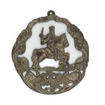 Placard / medallion with a Bar Confederate.