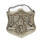 A grosgraph with an image of St. Christopher - patron saint of drivers and pilots