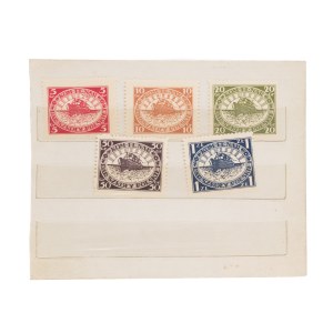 Set of 5 stamps KOM. FL. Nar. gift of the Polish School