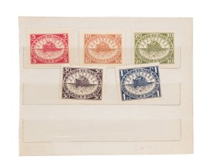 Satz von 5 Briefmarken KOM. FL. Nationales Geschenk der Polnischen Schule