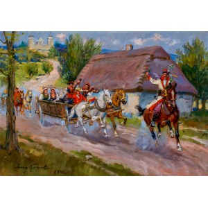 Jerzy Kossak 1886-1955, „Wesele krakowskie”, 1942 r.