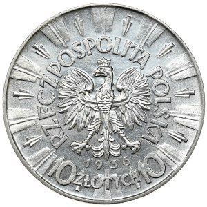 Second Republic, 10 zloty 1936 Pilsudski