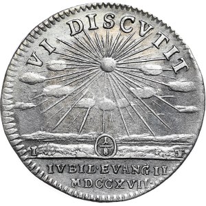 Saxony 1/8 thaler 1717, commemorating the 200th anniversary of the Reformation.