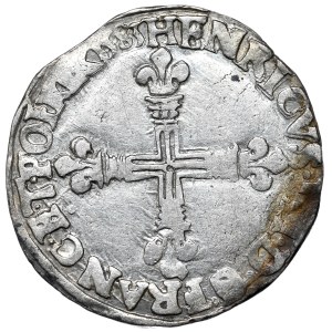Henry III of Valois, 1/4 ecu 1583, St. Lo