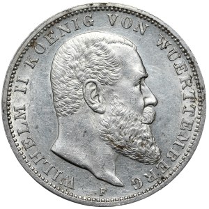 Deutschland, Württemberg, 3 Mark 1910 F, Stuttgart