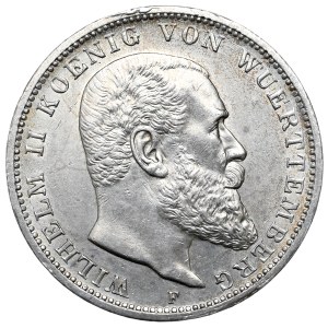 Niemcy, Wirtembergia, 3 marki 1914 F, Stuttgart
