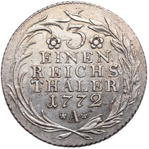 Niemcy, Prusy, Fryderyk II, 1/3 talara 1772 A, Berlin