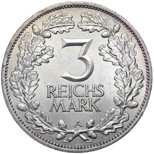 Niemcy, Republika Weimarska, 3 marki 1925 A, Berlin
