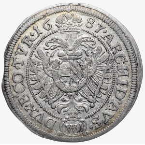 Austria, Leopold I, 6 krajcars 1687, Vienna
