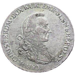 Silesia, Karl Krystian Erdmann, thaler 1785 B, Wroclaw.