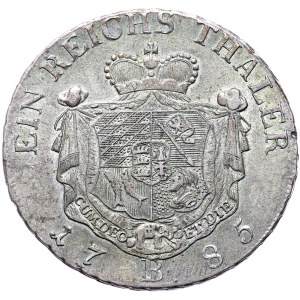 Silesia, Karl Krystian Erdmann, thaler 1785 B, Wroclaw.