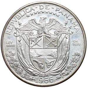 Panama, 1 balboa 1966, mirror stamp